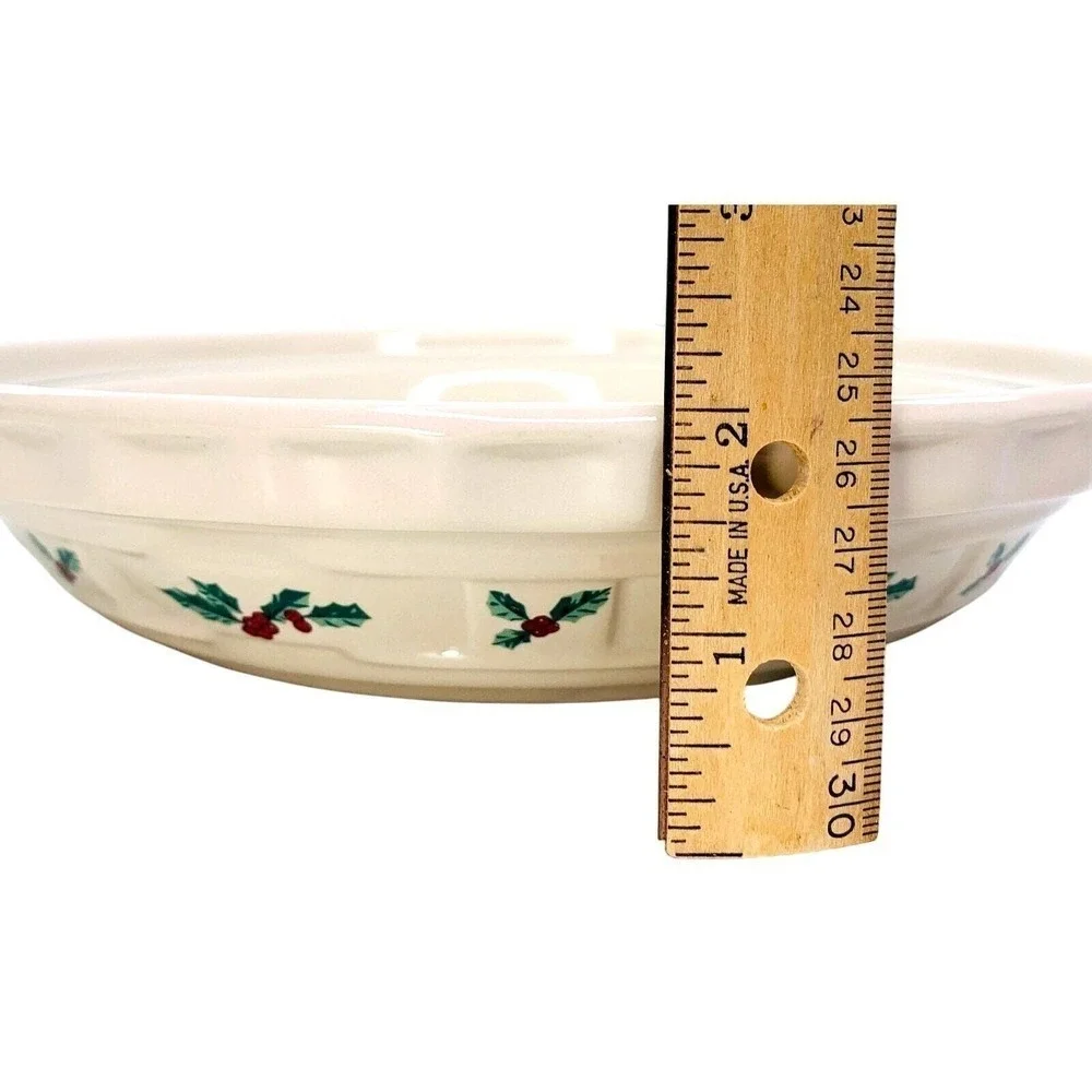 Longaberger Pottery TRADITIONAL HOLLY 10